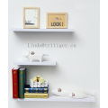 Wholesale wooden MDF board floating wall shower shelves